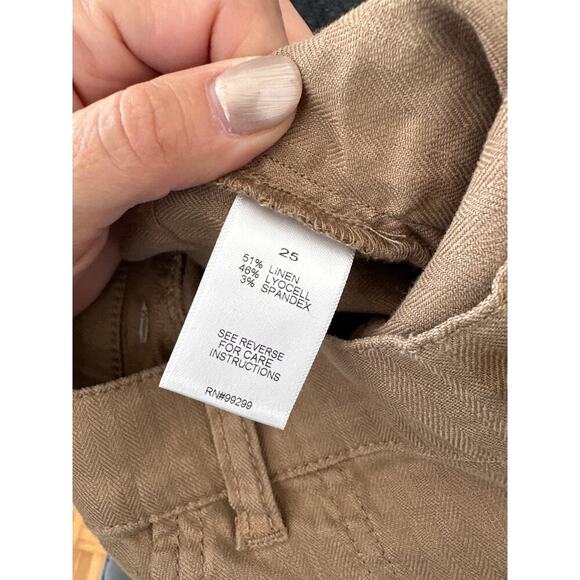 Evereve Women's Tessa Linen Blend Cargo Jogger Pants, Size 25, EUC - Picture 3 of 5